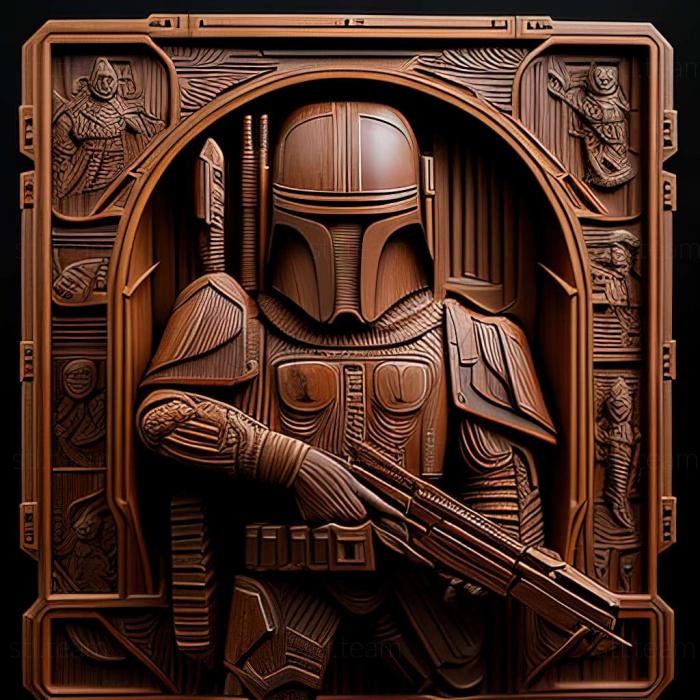 3D model Star Wars Bounty Hunter game (STL)